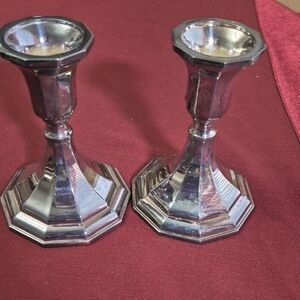 Elegant Sheffield Silver Co Made In Italy Candle Holders